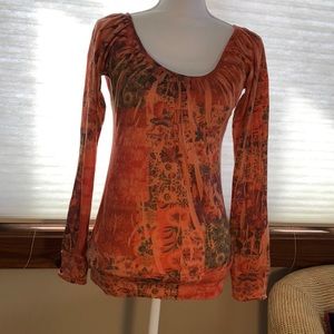 Day trip orange fall shirt